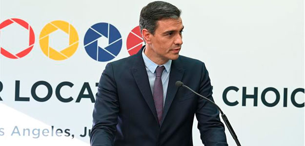 Pedro Sánchez presenta en EE.UU. el proyecto del Gobierno para convertir a España en una potencia audiovisual